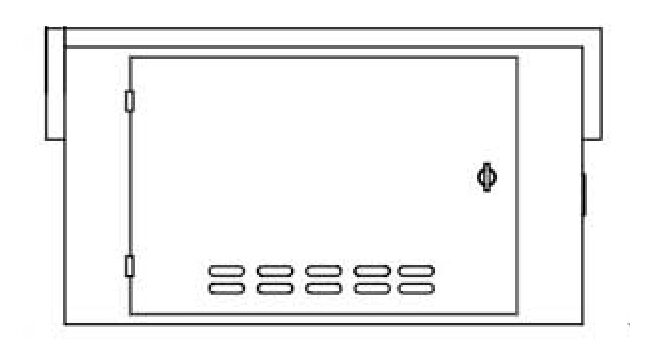 Moonstone Fire Pit Access Door for Gas Storage Drawing