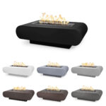 La Jolla Rectangular Powder Coated Steel Gas Fire Pit