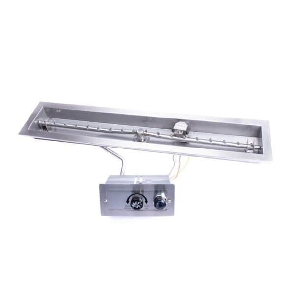 Linear Trough Torpedo Fire Pit Kit with Flame Sensing Spark Ignition by HPC