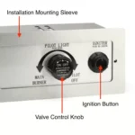 Push Button flame sensing fire pit control panel by HPC