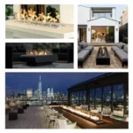 The Outdoor Plus Linear Fire Pit Burner Flames