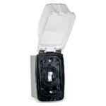AFG Outdoor Switch in weather box with transparent cover open