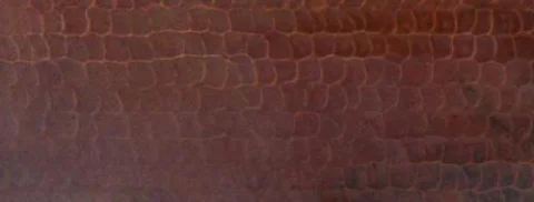 Hammered Copper Fire Pit Finish