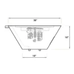 Sierra Copper Fire Pit Dimensions