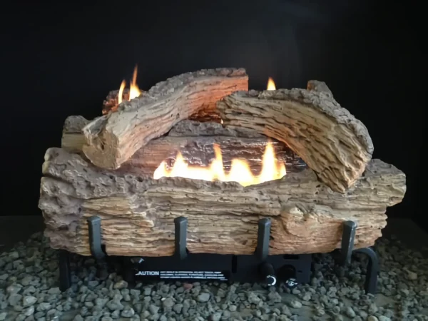 EverWarm 24″ Palmetto Oak Ventless Gas Log Set with Millivolt Control