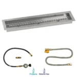 Linear Drop-In Fire Pit Pan with Match Light Kit