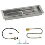 Rectangular Fire Pit Pan with Match Light Kit - SS-AFPPMKIT