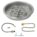 Round Drop In Match Light Fire Pit Kit by American Fire Products
