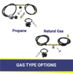 Gas Connection Options for American Fireglass Spark Ignition Kits
