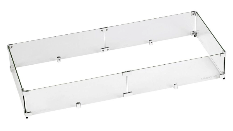 AFG Rectangular Split Panel Fire Pit Flame Guard