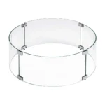 Round Glass Fire Pit Flame Guards by American Fire Products