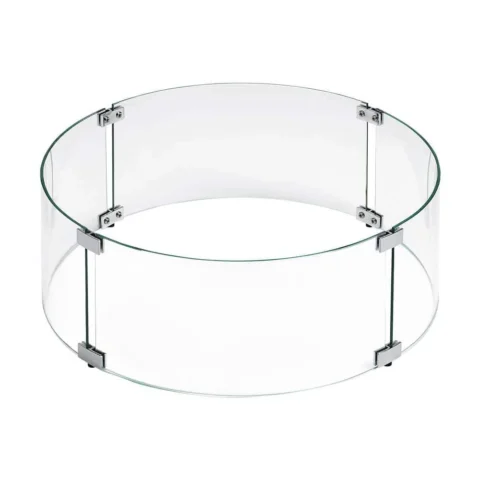 Round Glass Fire Pit Flame Guards by American Fire Products