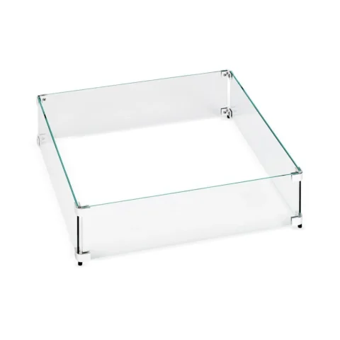 Square Glass Fire Pit Flame Guards - American Fire Products