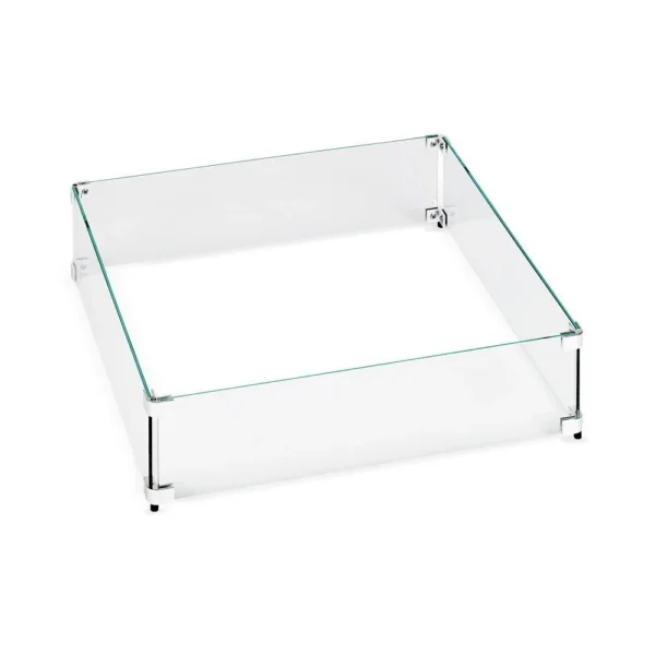 Square Glass Fire Pit Flame Guards - American Fire Products