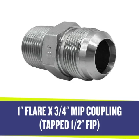3/4-Inch Flare-MIP Tapped 1/2-Inch FIP
