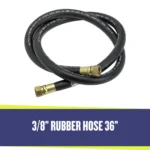 36" long - 3/8" Rubber Gas Hose