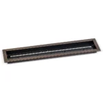 Linear Oil Rubbed Bronze Drop-In Fire Pit Pan with T Burner