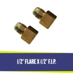 Two 1/2-Inch Flare-FIP