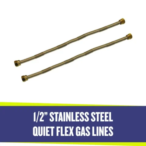 Two Flex Gas Lines