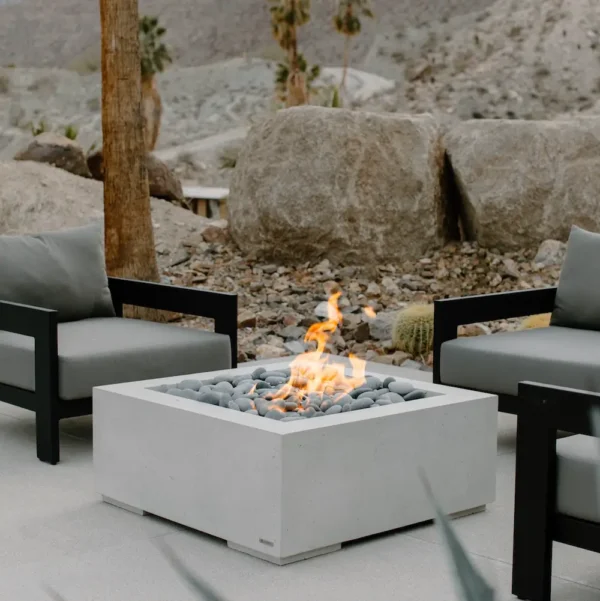 Alea Lightweight Concrete Fire Pit