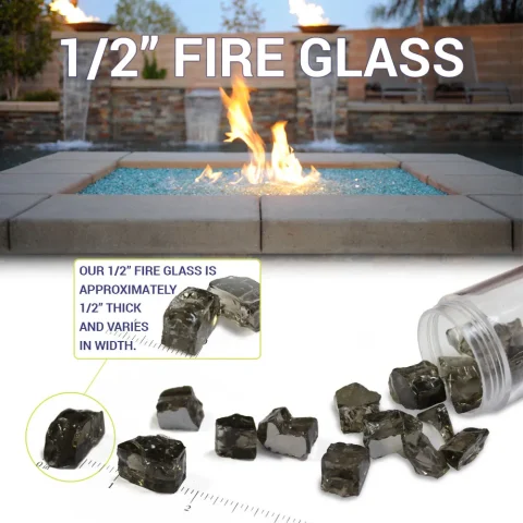 Recycled Fire Glass Size Guide