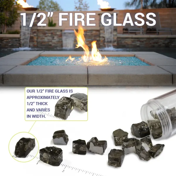 American Fire Glass 1/2 Inch Size Guide