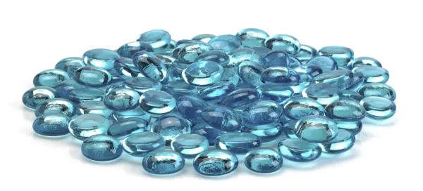 Aqua blue Luster Fire Beads for Fireplaces or Fire Pits