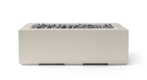 Avera Clay Colored Fire Pit with Slate Beachstone media