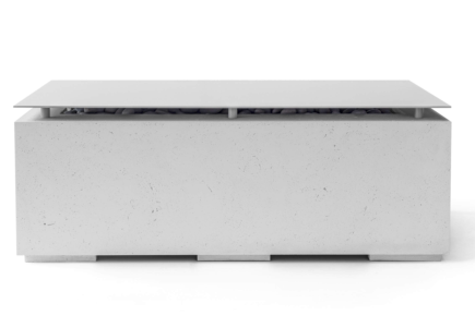 Avera Fire Pit in lightweight concrete with a lid - Color - Ash