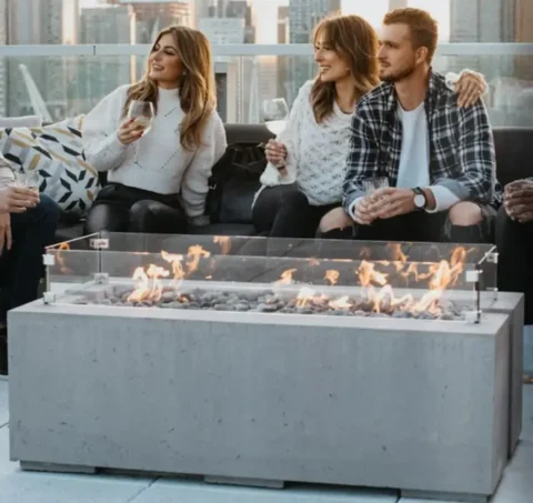 Avera Lightweight Concrete Fire Pit