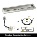 Linear Drop-In Fire Pit Kit AWEIS Ignition - Gas ConnectionOptions