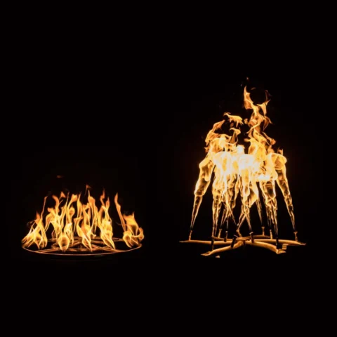 Bullet Burner Flame Height Comparison to that of a Standard Import Burner