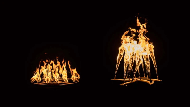Fire Pit Bullet Burner Flame vs. Standard Burner Flame