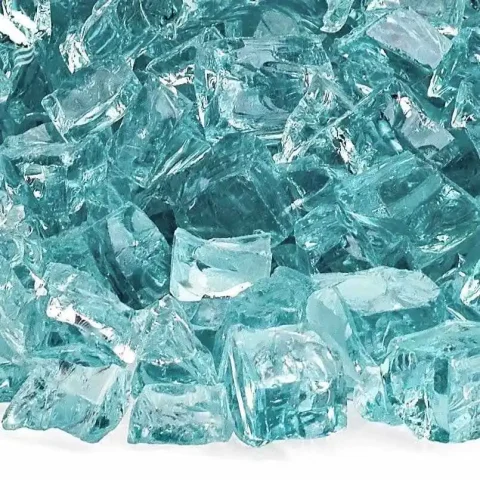 1/2 Inch Azuria Classic Fire Glass - 10lb Jar - Image 3