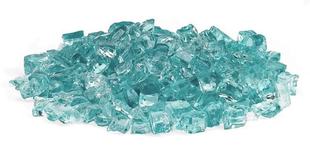 A 10 lb Bag of Starfire Classic Fire Glass Classic Fire Glass 1/2" in Azuria