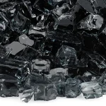 Black 1/2" Classic Fire Glass