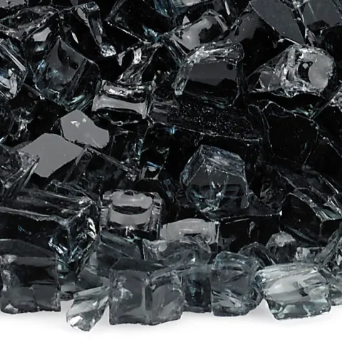 Black 1/2" Classic Fire Glass