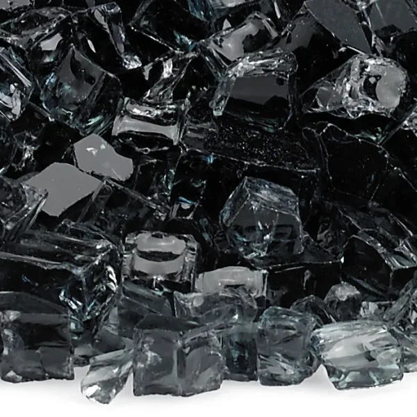 Black 1/2" Classic Fire Glass