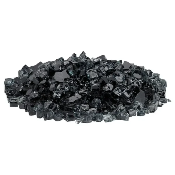 Classic Fire Glass 1/2 Inch in Black