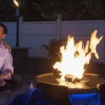 H20Fire Bowl at night