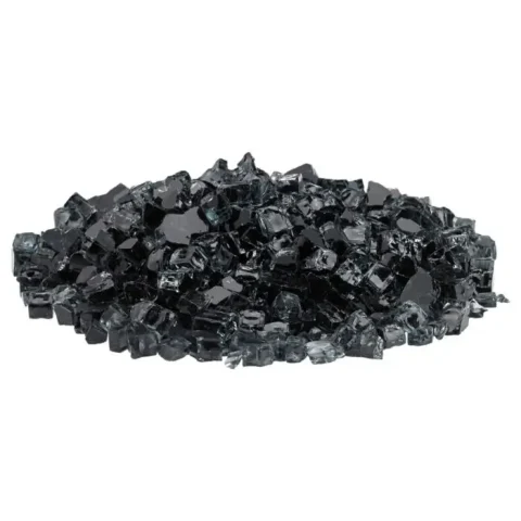 HPC Black Half Inch Classic Fire Glass