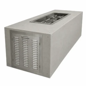 HPC Ready to Finish Rectangular Enclosure Gas Tank Series with access panel for integrated LP tank storage