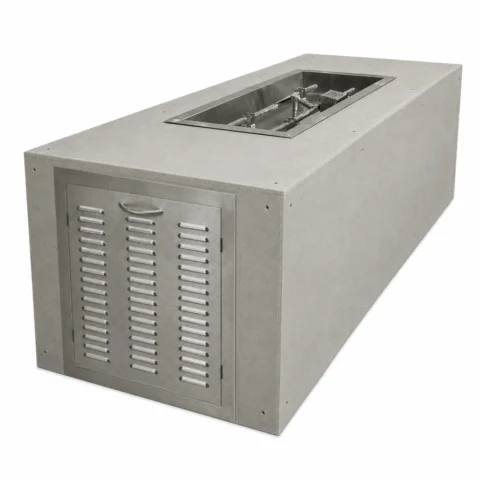 HPC Ready to Finish Rectangular Enclosure Gas Tank Series with access panel for integrated LP tank storage