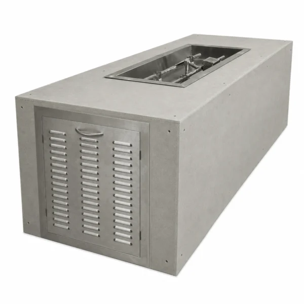 HPC Ready to Finish Rectangular Enclosure Gas Tank Series with access panel for integrated LP tank storage