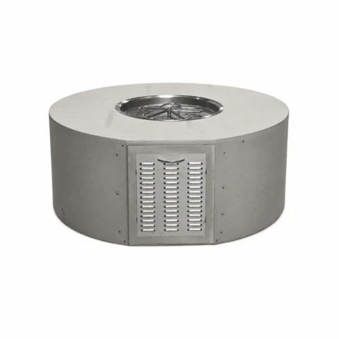 HPC Round Ready-To-Finish Fire Pit with Stainless Steel Access Panel for LP Gas Tank from the Gas Tank Series