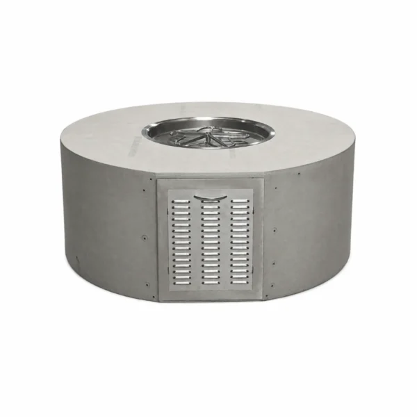 HPC Round Ready-To-Finish Fire Pit with Stainless Steel Access Panel for LP Gas Tank from the Gas Tank Series