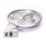 HPC Round Drop In Fire Pit Kit with Flame Sensing Spark Ignition