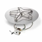 HPC Round Flat Pan MLFPK Match Light Gas Fire Pit Kit