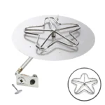 Non Certfied HPC Round Flat Torpedo Fire Pit Kit with Push Button Ignition