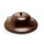 HPC Tall Round Aluminum Fire Pit Covers in Copper Vein
